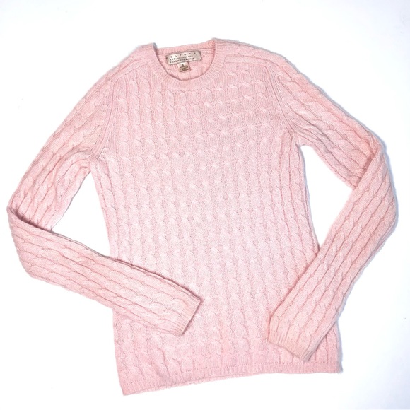 BELFORD exclusive for Saks Fifth Avenue cable knit cashmere wool sweater S - Picture 12 of 14